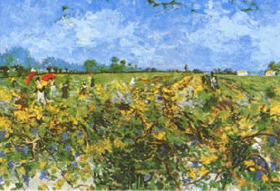 Vincent Van Gogh Green Vineyard Spain oil painting art